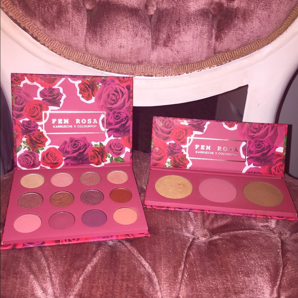 Colourpop FEM ROSA Collection. SHE & HER palettes